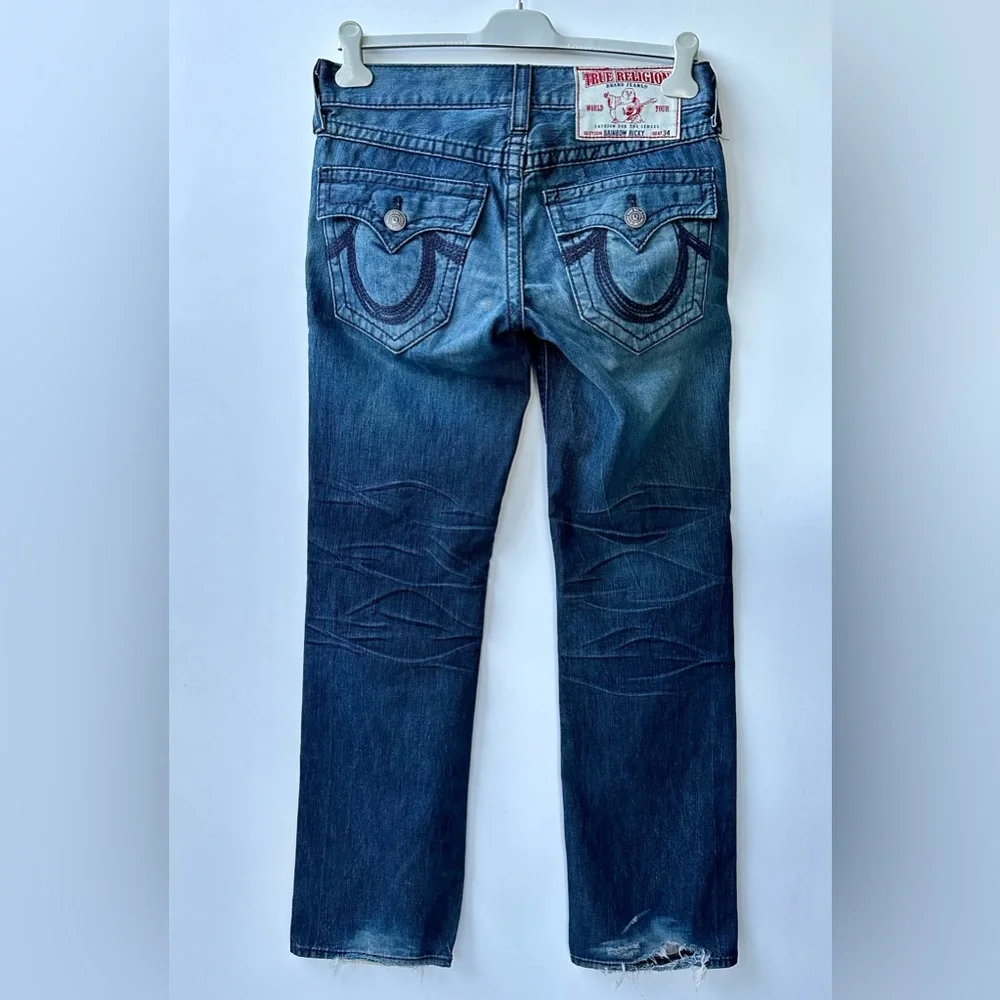 True Religion Ricky Straight Fit Rainbow Jeans, size 31